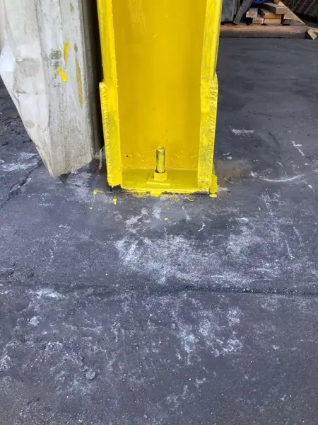On-site welding job